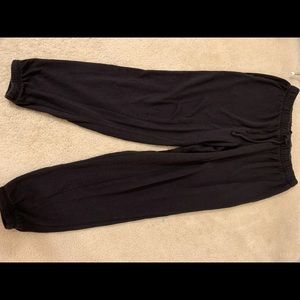black comfy jogger sweatpants